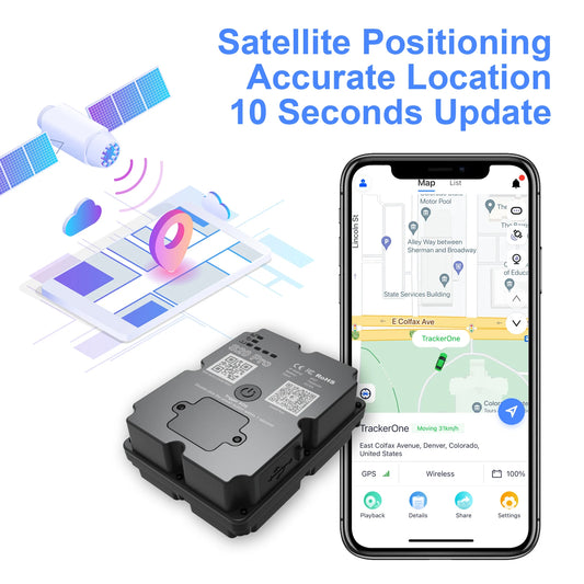 Wanwaytech 4G Anti-Theft GPS Tracker for Cars and Motorcycles