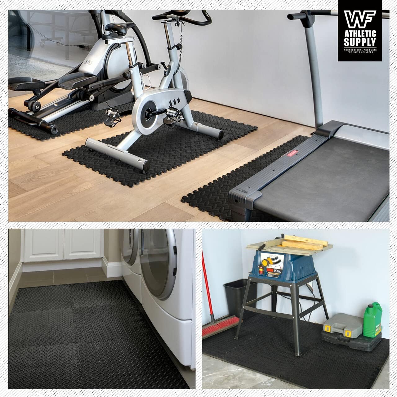 CAPHAUS EVA Foam Floor Tiles Interlocking Gym Mat Indoor Use