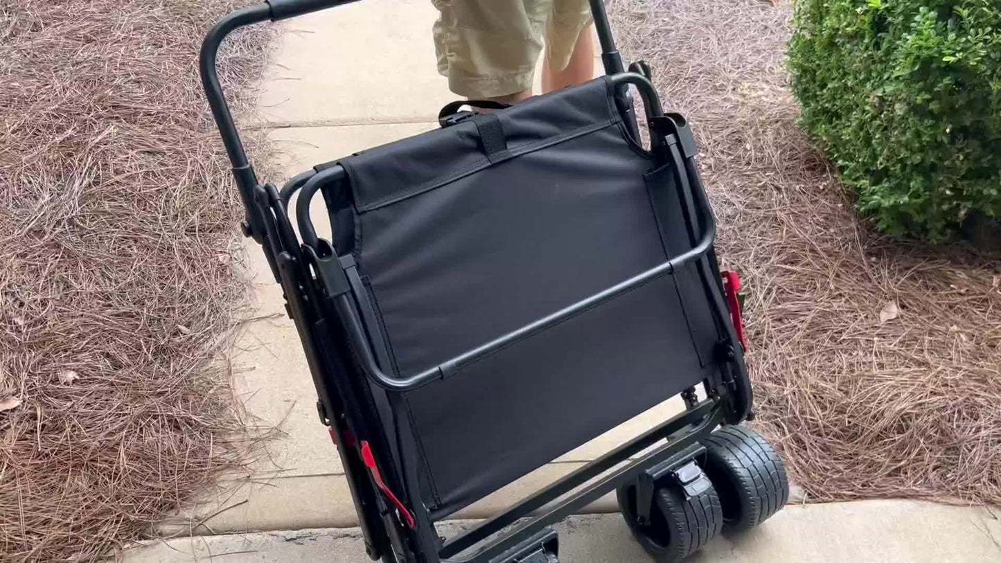 Leveleve 2 In 1 Folding Wagon and Convertible Beach Chair All Terrain